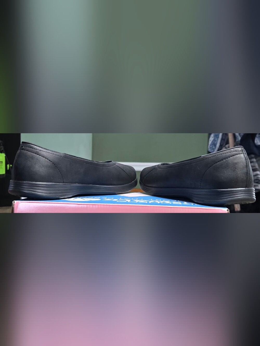 Skechers Black Women's Quilted Slip-On Ballet Flats #1296 - Picture 7 of 8
